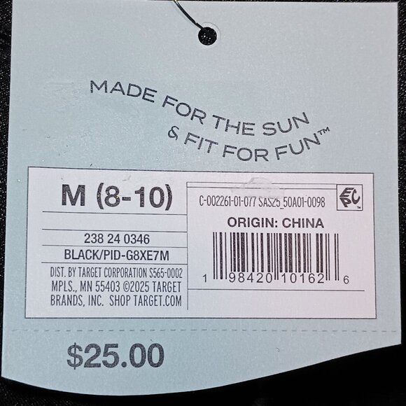 NEW Shade & Shore™ Women's High Waist Swim Boy shorts Black Medium - Picture 7 of 7